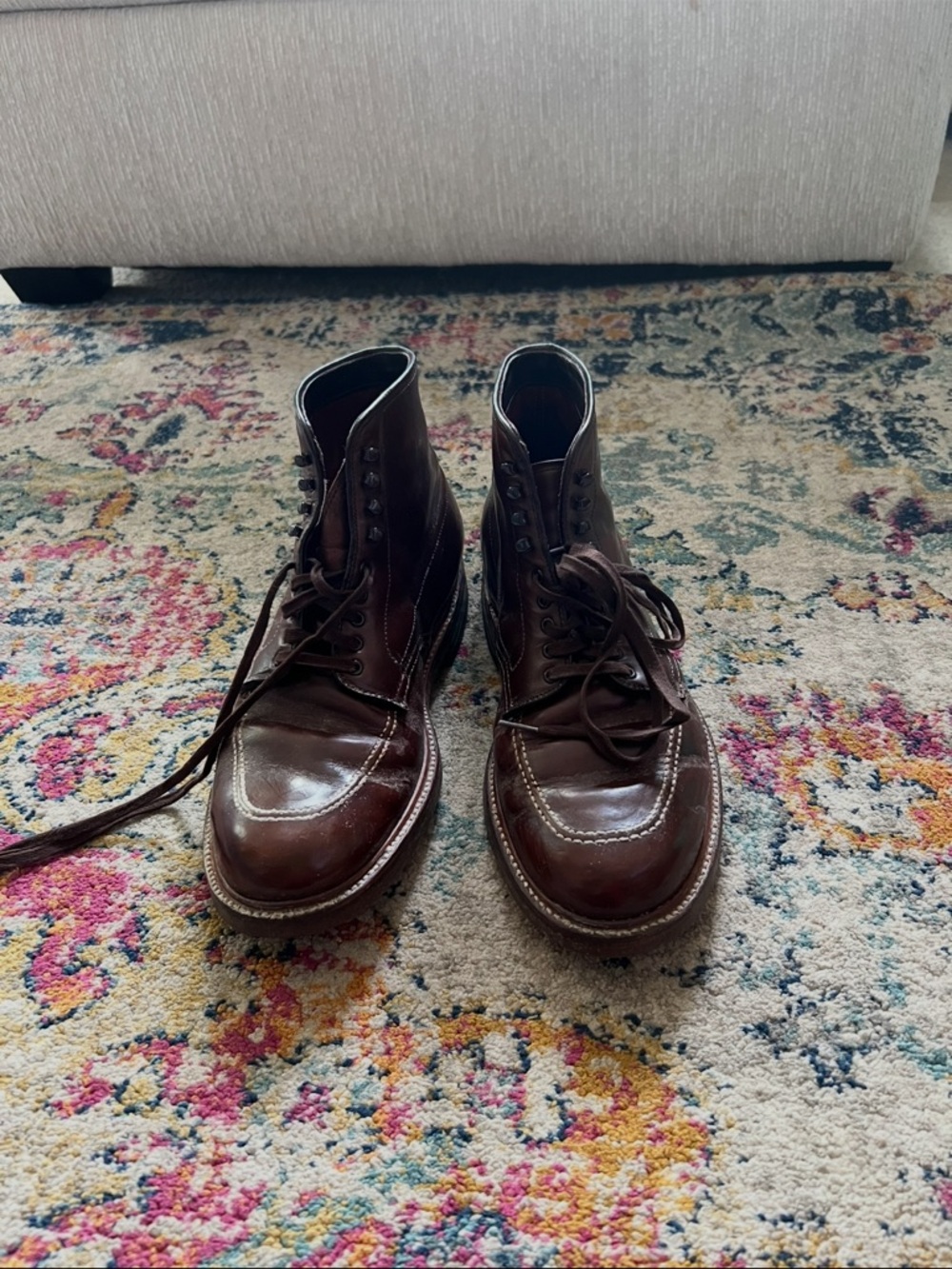 Alden boots- Men's Brown Leather Lace-Up Boots size 9